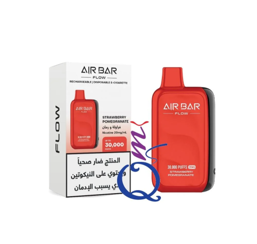 سحبة اير بار فلو 30K سحبة فراولة رمان AIR BAR Flow...