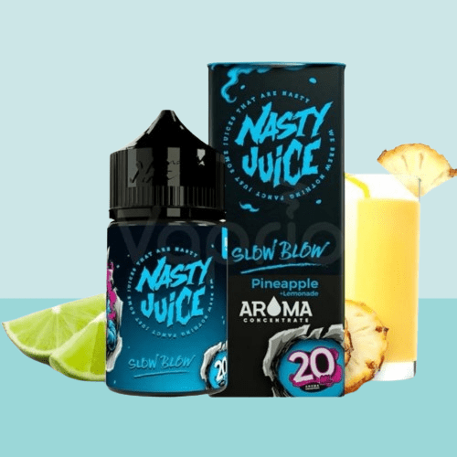 نكهة ناستي بطعم الاناناس بالنعناع 60 مل NASTY SLOW...