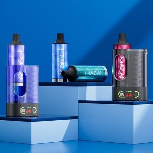 بودات مزاج برو 6000 سحبة توت ازرق ايس MAZAJ PODS P...