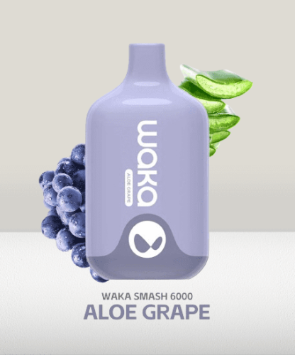 واكا سماش 6000 سحبة عنب WAKA SMASH 6000 PUFFS ALOE...
