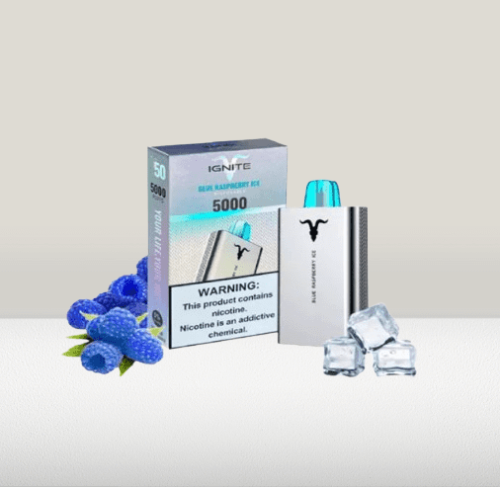 سحبة اجنايت 5000 موشة بطعم توت ازرق ايس IGNITE V50...