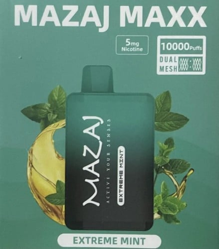 سحبة مزاج ماكس 10000 موشة نعناع ايس MAZAj MAXX 100...
