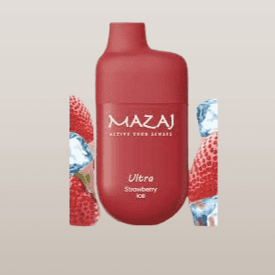 سحبة مزاج الترا 7000 موشة بنكهة فراولة ايس MAZAJ U...