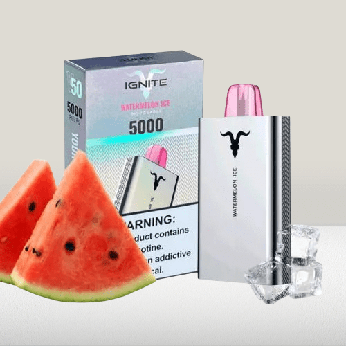 سحبة اجنايت 5000 موشة بطعم مكس بطيخ IGNITE V50 VAP...
