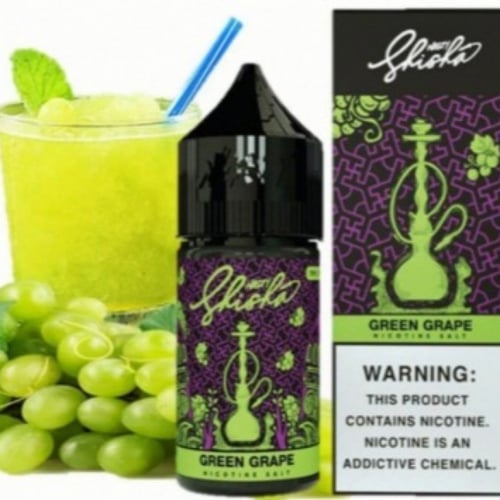 نكهة شيشة عنب أخضر سولت نيكوتين من ناستي 30 مل-NAS...