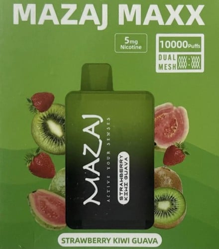 سحبة مزاج ماكس 10000 موشة مكس كيوي جوافة MAZAj MAX...