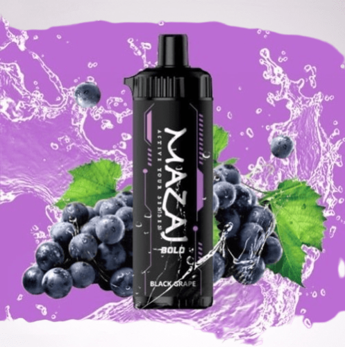 شيشه مزاج بولد عنب اسود 4000 موش MAZAJ 4000 PUFFS...