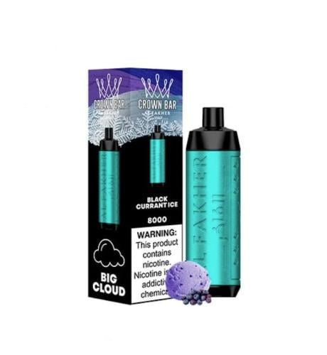 كراون بار الفاخر 15000 سحبة بطعم كشمش أسود نعناع A...
