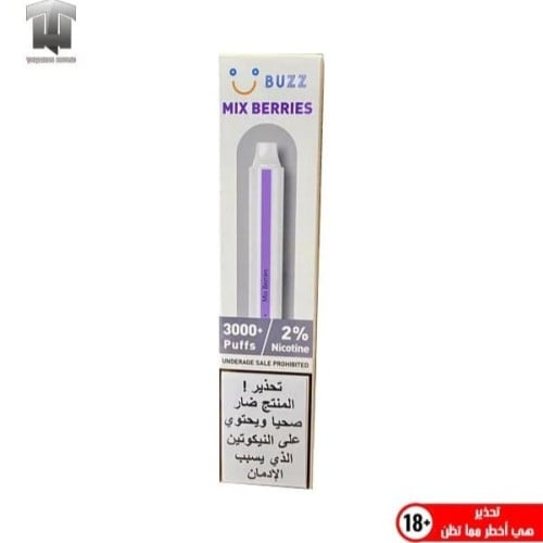 بوز 3000 سحبة مكس توت BUZZ 3000 PUFFS MIX BERRIES