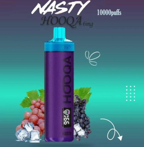 شيشة ناستي 10000 سحبة عنب ايس NASTY HOOQA DFR 1000...
