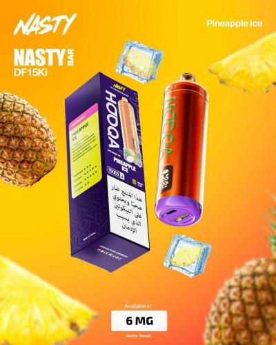 شيشة جاهزة ناستي هوكا 15000 سحبة اناناس ايس NASTY...