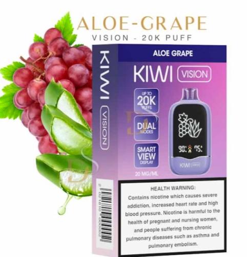 سحبة كيوي فيجن 20000 موشة بنكهة عنب صبار KIWI Visi...