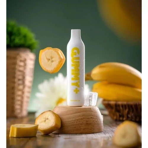 قمي بلس 2200 سحبة موز ايس GUMMY PLUS 2200 PUFFS BA...