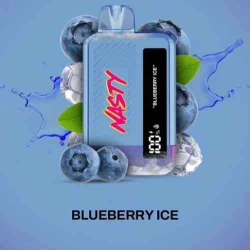 سحبة ناستي 10000 موشة بنكهة توت ازرق ايس NASTY Bar...