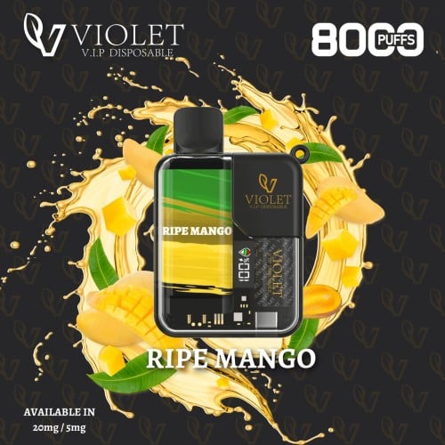 فيوليت 8000 سحبة ريب مانجو VIOLET 8000 PUFFS RIPE...