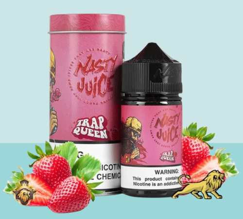 نكهة ناستي تراب كوين بطعم الفروالة بالنعناع 60 مل...