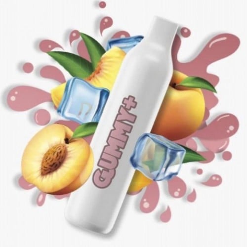 قمي بلس 2200 سحبة خوخ ايس GUMMY PLUS 2200 PUFFS PE...