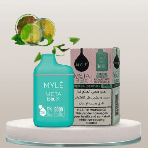 سحبة مايلي 5000 موشة بطعم ميامي منت MYLE 5000 PUFF...