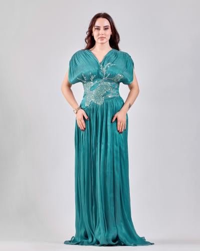 فستان سهرة تيفاني أورجنزا بتطريز سيلاني