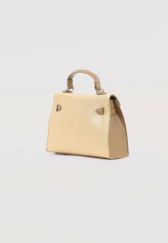 شنطة يد بقفل مصنوعة من الجلد الفاخر