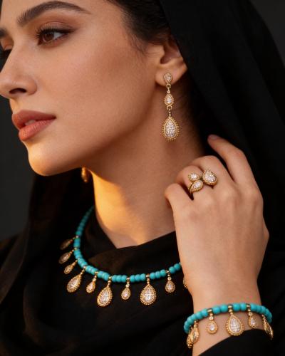 طقم إكسسوارات نسائي فاخر