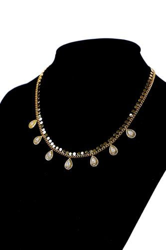 سلس زركون ذهبي انيق باحجار زركون