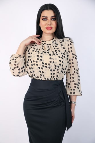 تنورة طويلة أسود استرتش سكيني