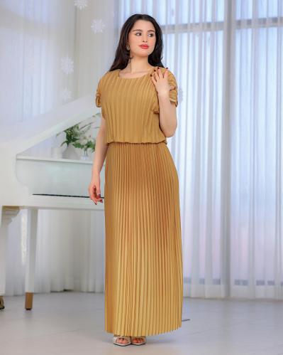 فستان سهرة مكسر بتصميم أنيق