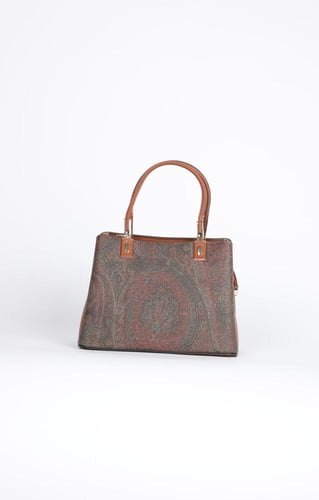 شنطة جلد مشجر