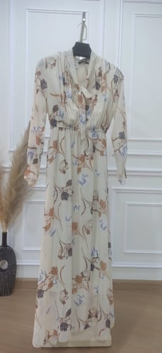 فستان ناعم مشجر ورود