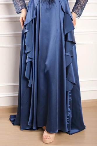 فستان سهره فخم مناسب للحفلات انيق بتفاصيل جميله بق...