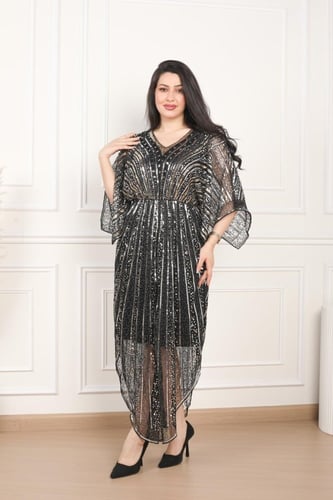 فستان سهرة قطعة فاخره بتصميم انيق وعصري