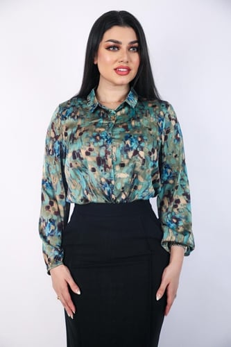 تنورة طويلة أسود كريب استرتش