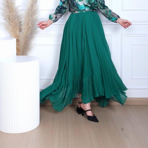 تنوره شيفون بلاسية كسرات