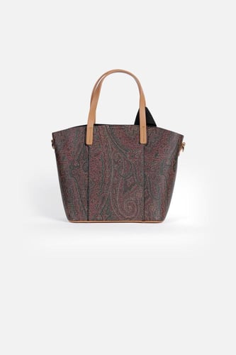 شنطة يد نسائية ماركة باجكو بنقشة شرقية ولون بني فا...