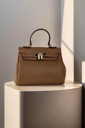 شنطة نسائي بتصميم مميز وعصري مصنوعة من الجلد الفاخ...