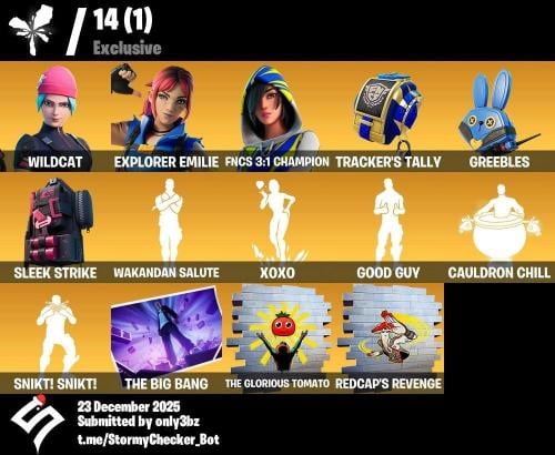 حساب وايلد كات و رقصات مجانيه كثير فوق 220 سكن وفو...