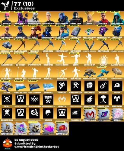 حساب وايلد كات و سكن الاكس بوكس الموفي وبخاخات الف...