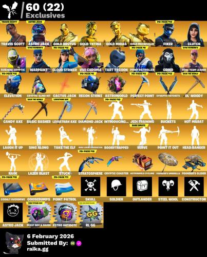 حساب فخم: ترفس و مايدس الذهبي كامل و اغلب سكنات ال...