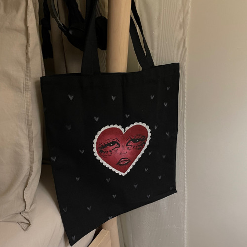 Hand painted tote bag