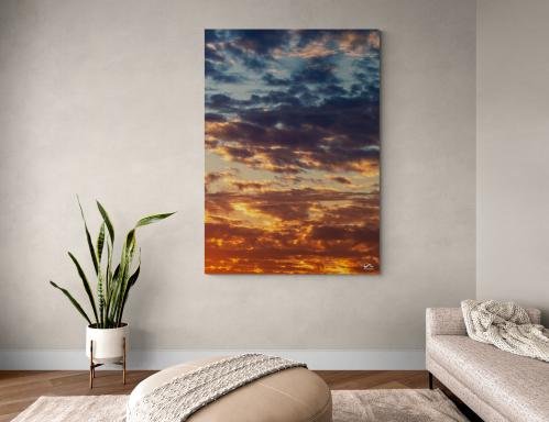 لوحة سماء الرياض – ألوان الغروب