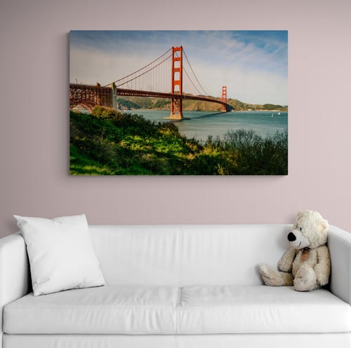 لوحة جسر غولدن غيت سان فرانسيسكو لوحات مدن عالمية...