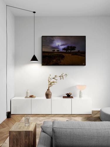 لوحة البرق مع شجرة الطلح – لوحات طبيعة خيالية | لو...