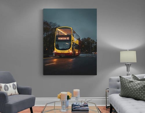 لوحة باص برايتون بريطانيا - لوحة فنية باص برايتون