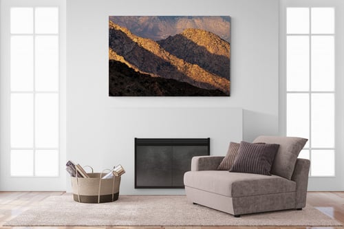 لوحة ضوء وظل جبال الهدا - لوحات طبيعة السعودية