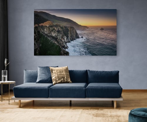 لوحة شروق الشمس على بيغ سور – كاليفورنيا | طبيعة س...