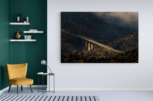 جسر الضوء – طريق الباحة | لوحات طبيعة سعودية