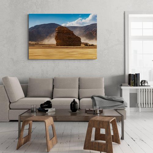 لوحة صخرة العلا الفنية – أيقونة الطبيعة السعودية