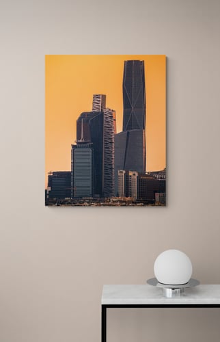 ️ لوحة فنية لمركز الملك عبدالله المالي بالرياض – أ...