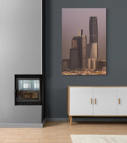 ️ لوحة مدينة الملك عبدالله المالية بالرياض – لوحة...